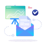 icon mail file chart