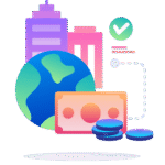 icon office world finance money